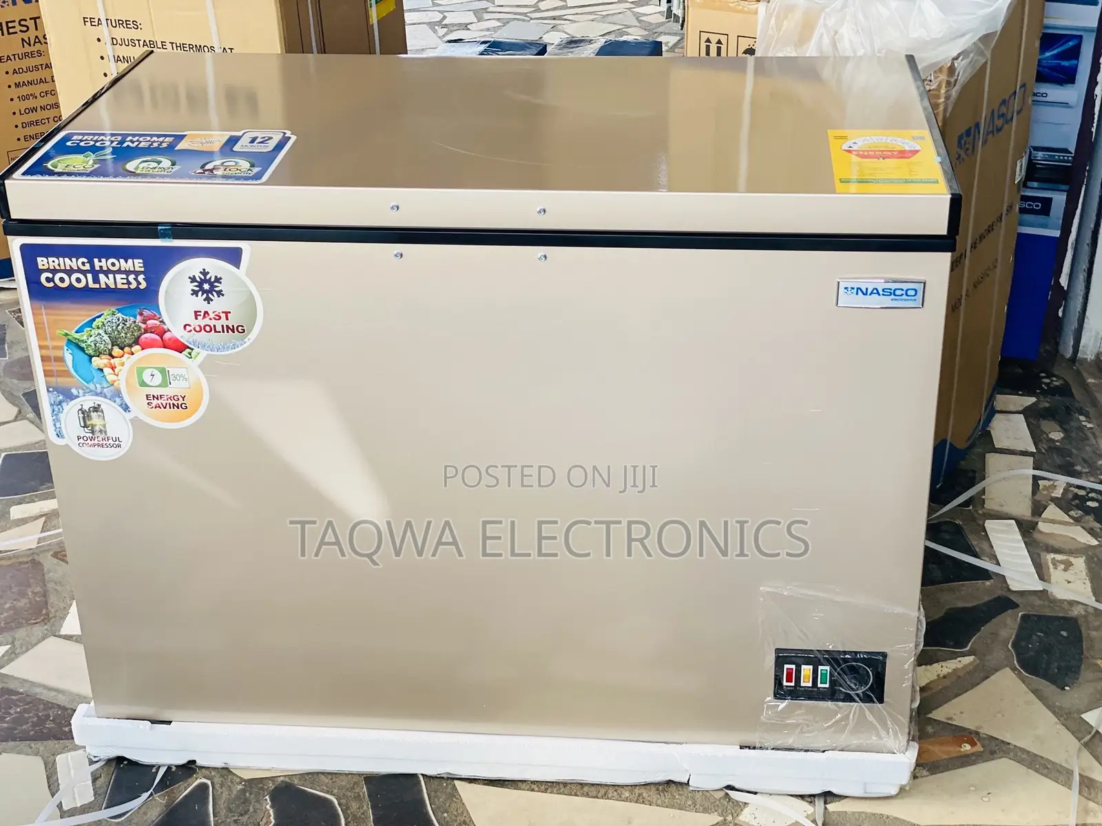 Total of 318 Liters Nasco Chest Freezer