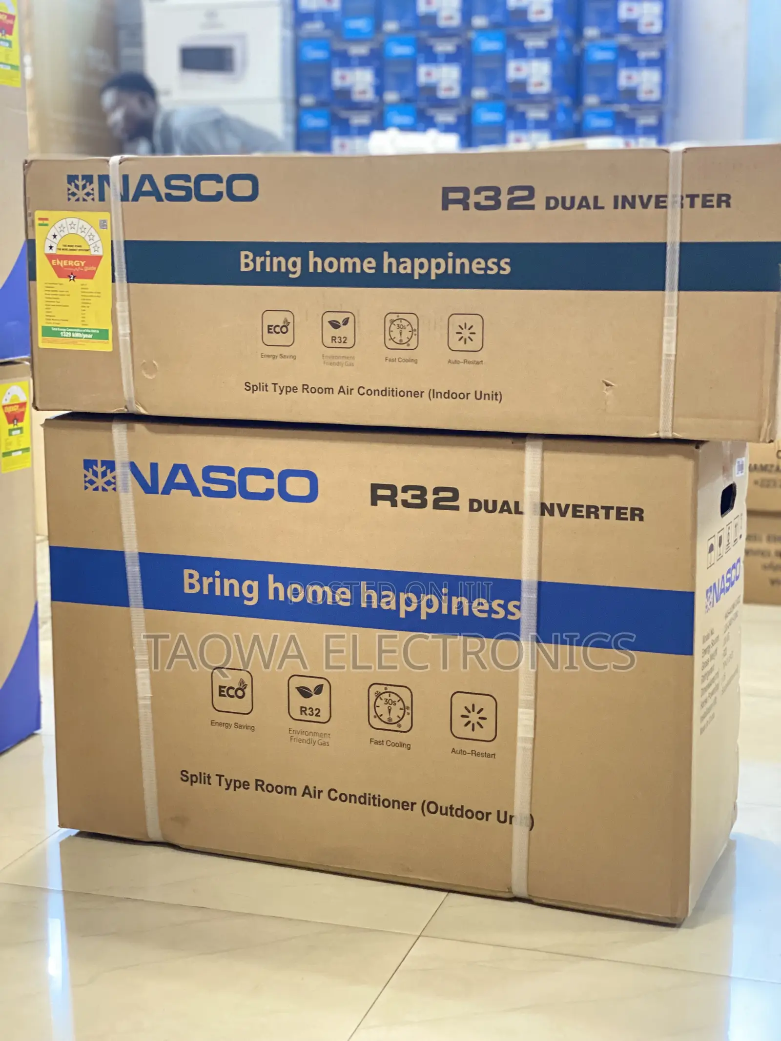 Shop R32 Gas Dual Inverter Nasco 1.5hp Air Conditioner