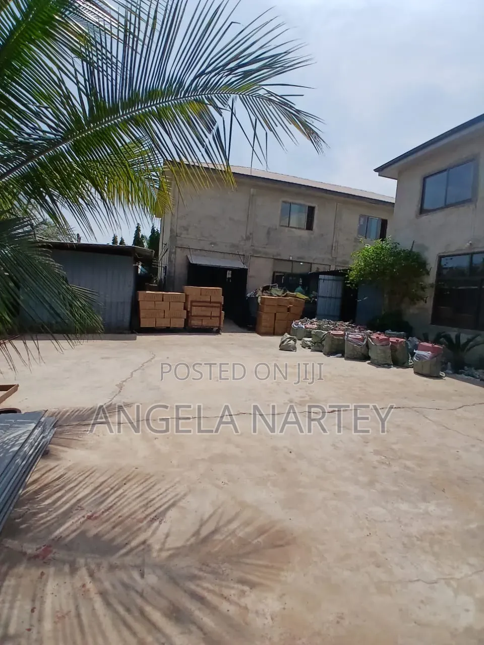 400 Sq Meter Warehouse With 4 Bedroom House For Sale At Spintex