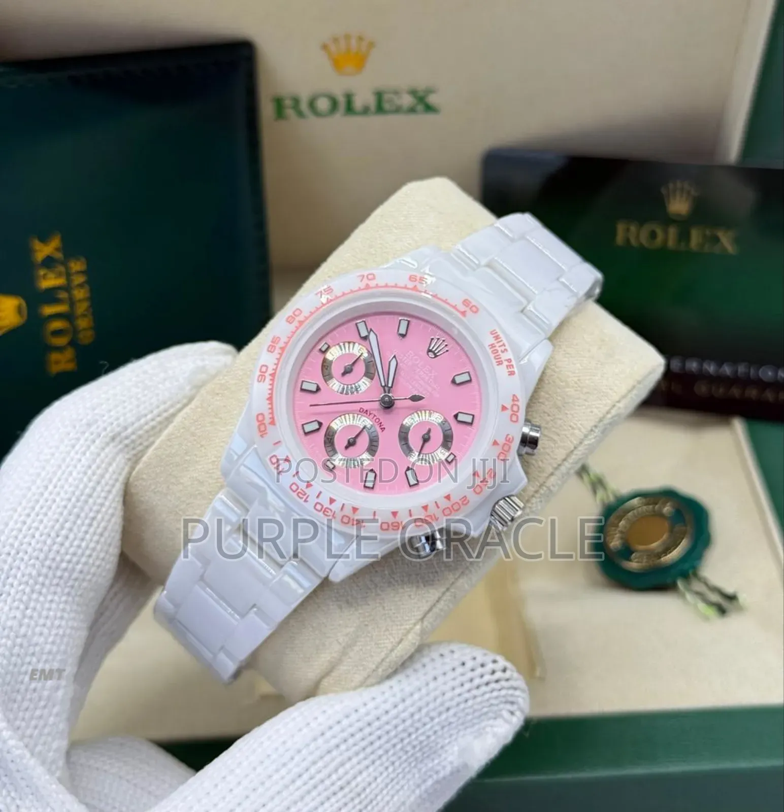 White Steel Rolex Cosmograph Daytona Watch