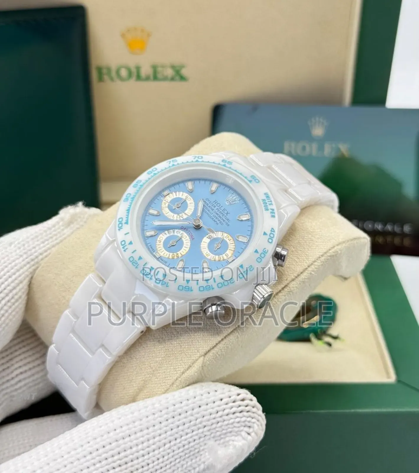 White Steel Rolex Cosmograph Daytona Watch