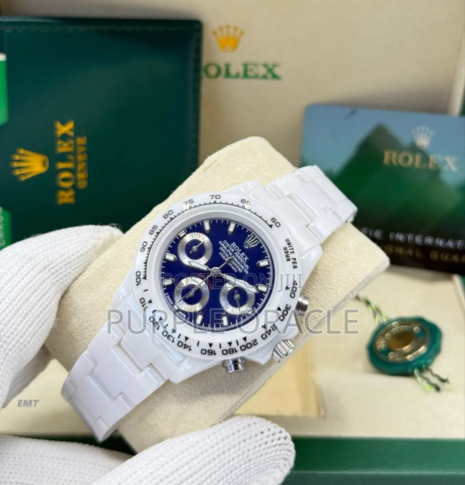 White Steel Rolex Cosmograph Daytona Watch