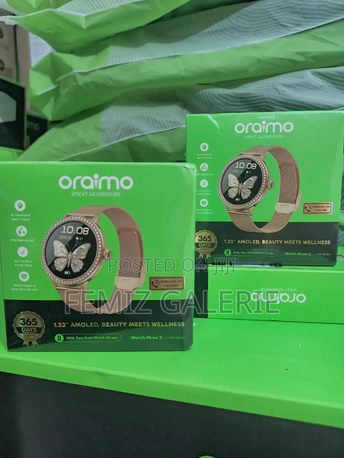 Oraimo Watch Muse 2 1.32" Amoled Diamond Appearance Smart Watch