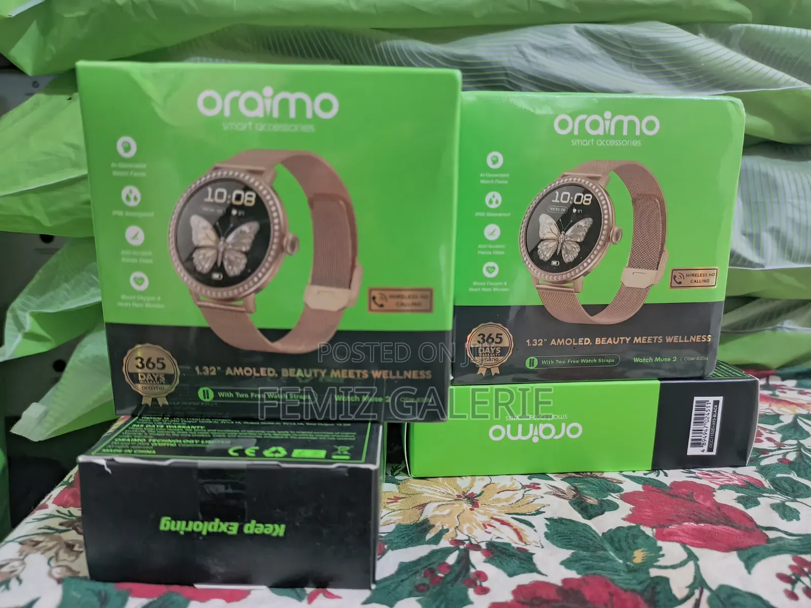 Oraimo Watch Muse 2 1.32" Amoled Diamond Appearance Smart Watch