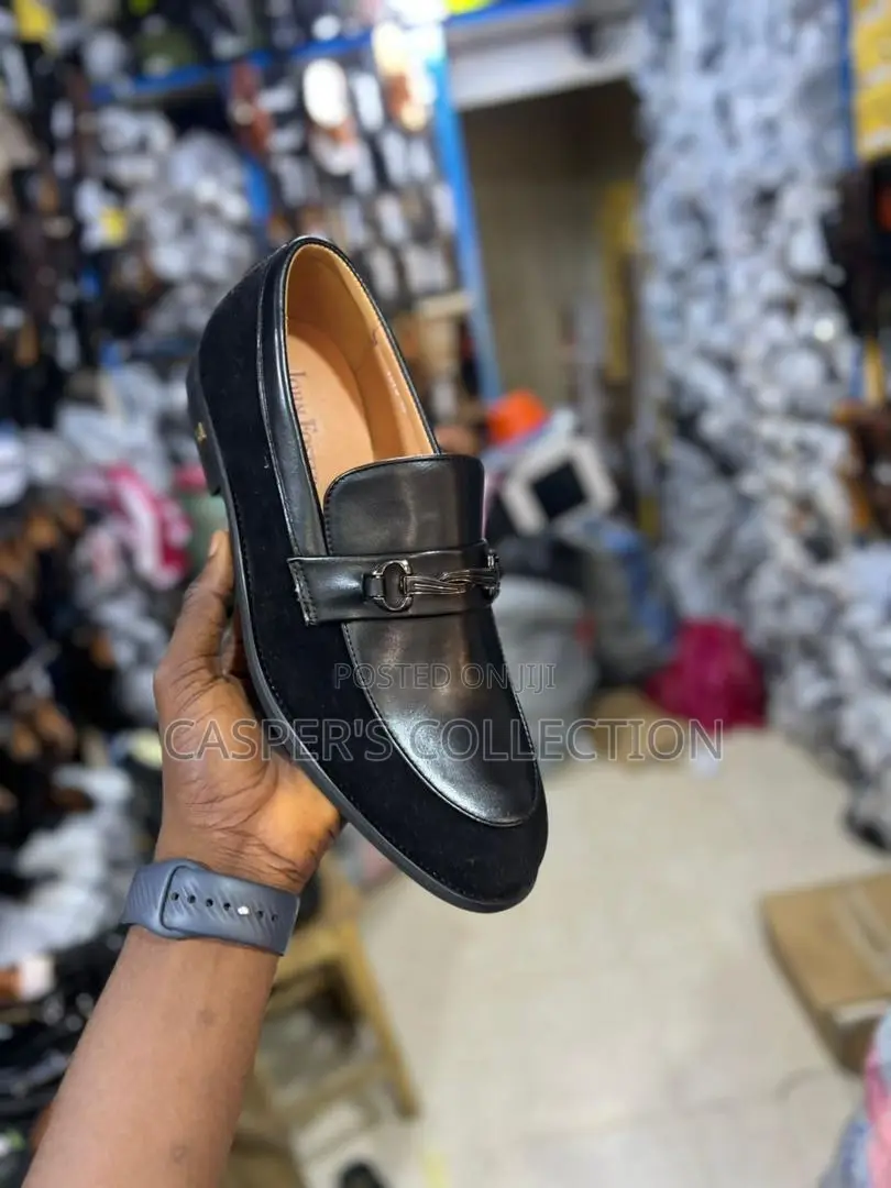 High Quality Men’S Affordable Black Leather Shoes