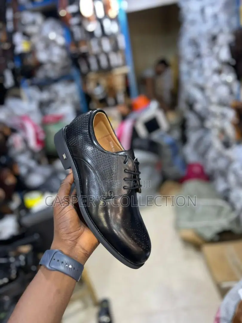 High Quality Men’S Affordable Black Leather Shoes