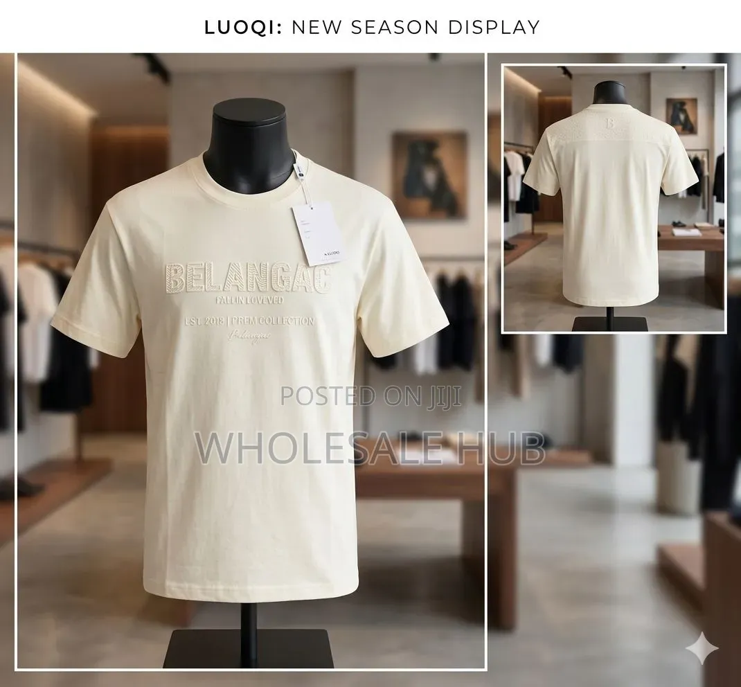 Heavy Textured Round Neck Top for Men