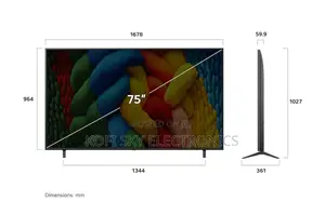 Best Lg 75inch Nocell Ai Romote Hdr10 Webos24 Smart Tv
