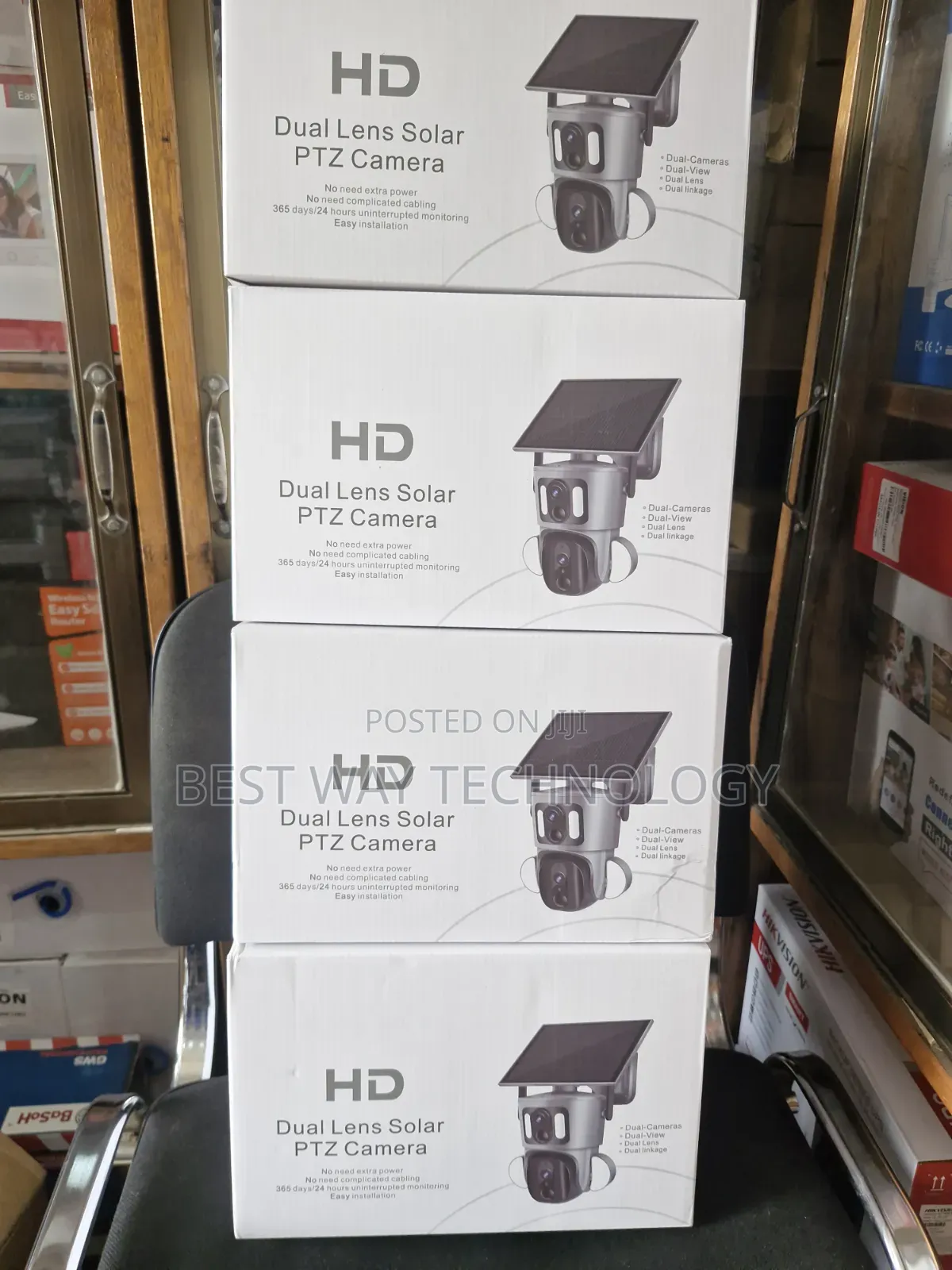 PTZ Solar 4g Dual Lens Camera 6mp Ubox App