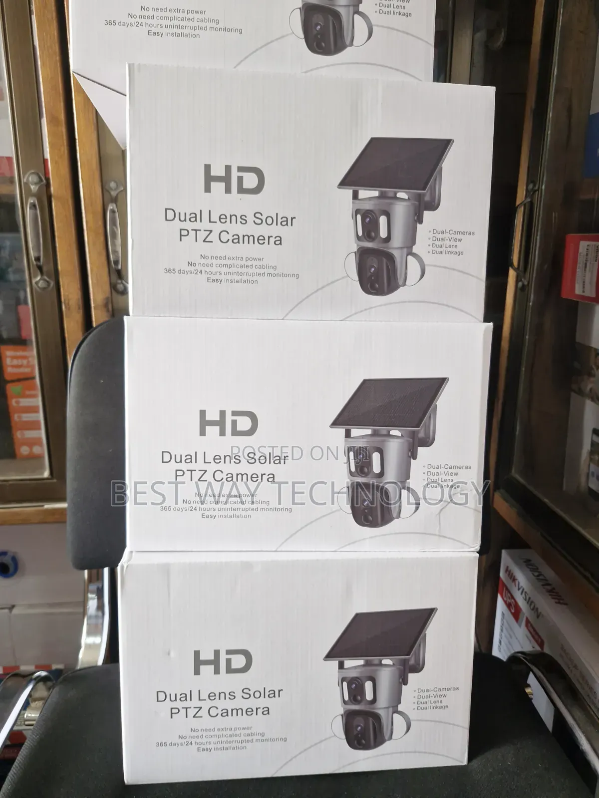 PTZ Solar 4g Dual Lens Camera 6mp Ubox App