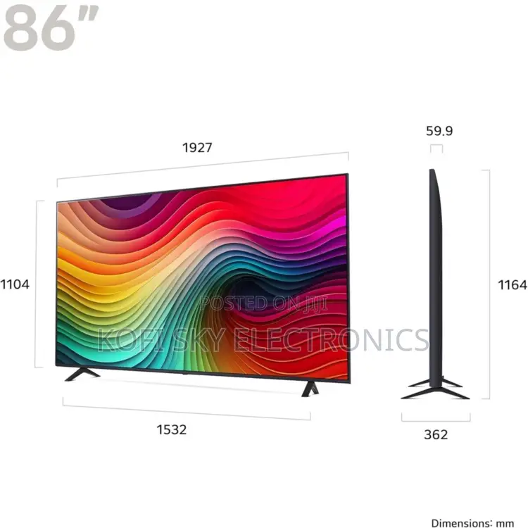 Quality 86inch Nanocell 86nano81 Led Smart Tv