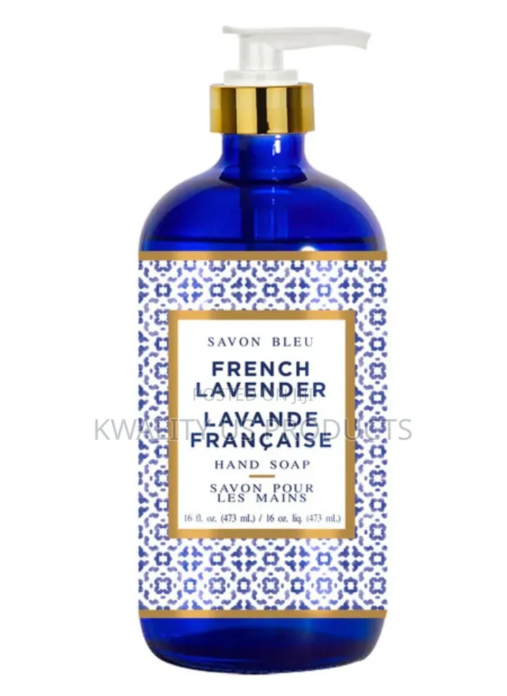 Savon Bleu Hand Soap Collection In Glass Bottles - 4 Pack