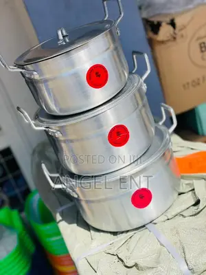 Set of Straight Casserole Pots Made of High-Grade Aluminium