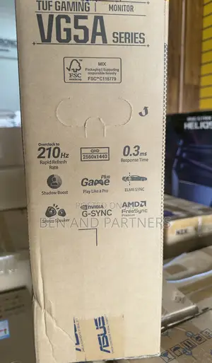 Asus Tuf 27", Qhd, Ips, 210hz, 0.03ms, G-Sync Gaming Monitor