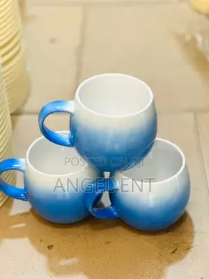 3 Pieces Set Ceramic Pumpkin-Shaped Mug (Location: Kumasi)