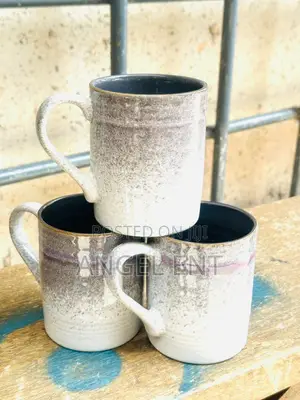 3 Pieces Set Ceramic Pumpkin-Shaped Mug (Location: Kumasi)