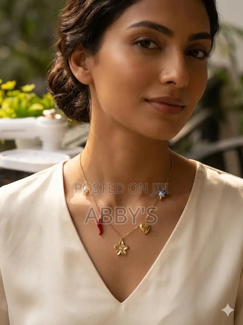 Mediterranean- Style Charm Necklace