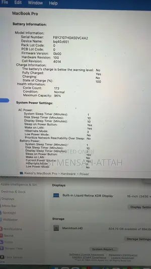 Laptop Apple MacBook Pro 16GB Apple M1 Pro SSD 1T