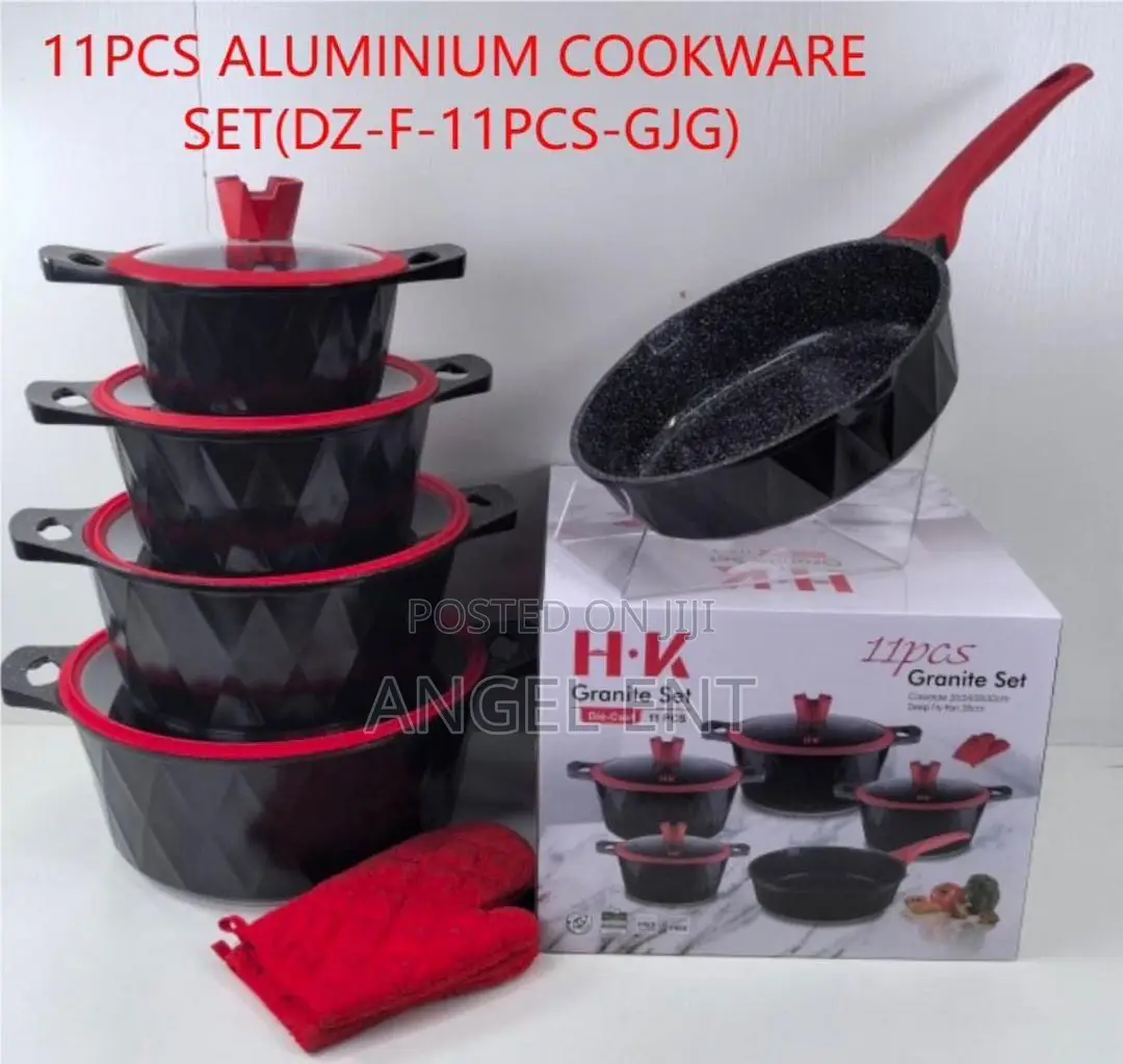 11 Pieces Aluminum Cookware Set (Location: Kumasi)