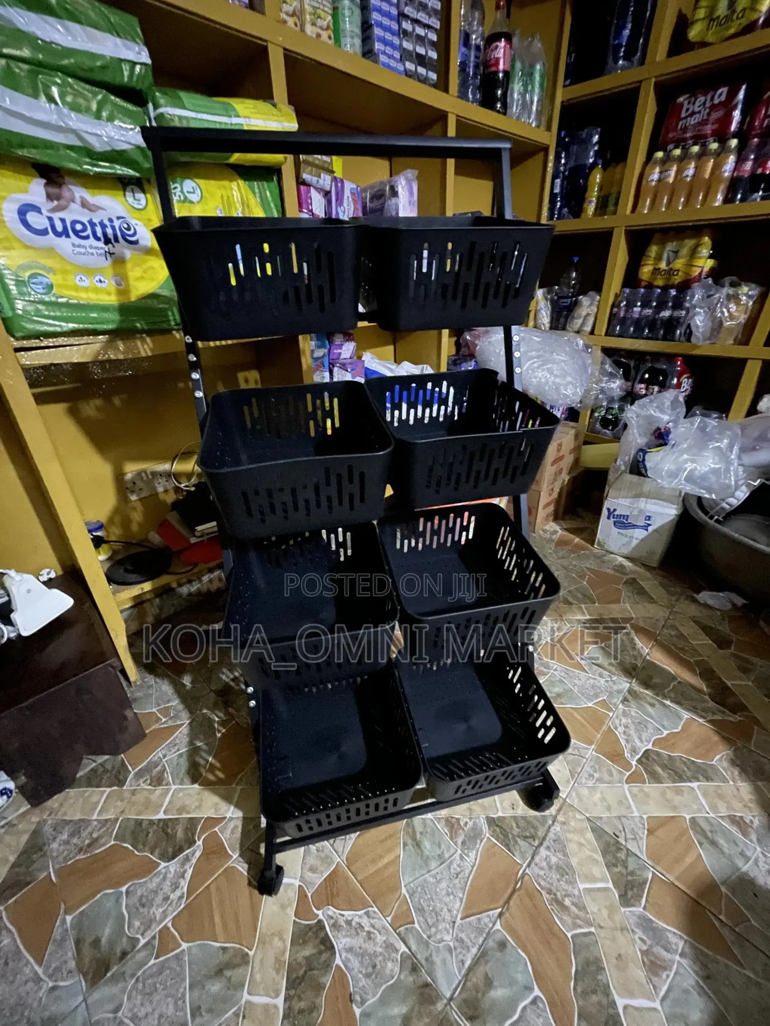 4-layer 8-basket Storage Trolley