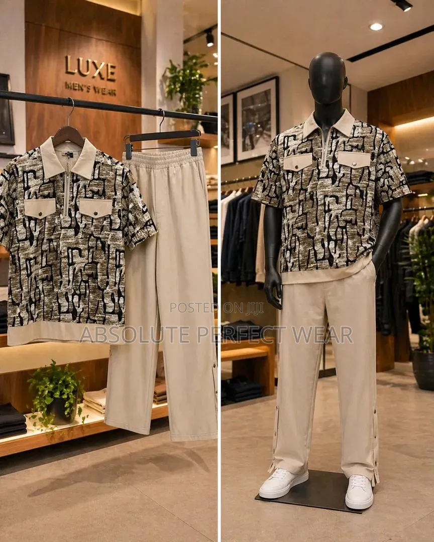 Stylish Men Two Piece Casual Menswear