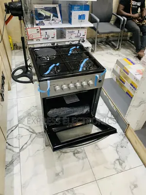 Lovely New Gas Electric Cooker Oven Silver Stove 3-1