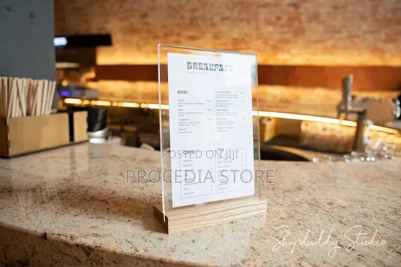 A4 Detachable Table Qr Code Menu Display