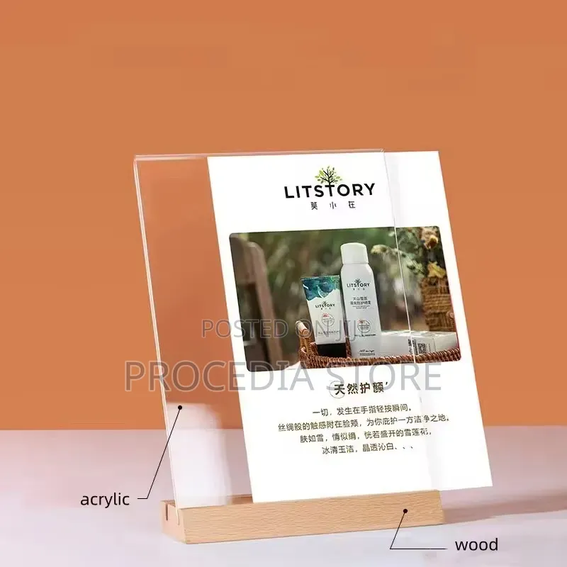 A4 Detachable Table Qr Code Menu Display