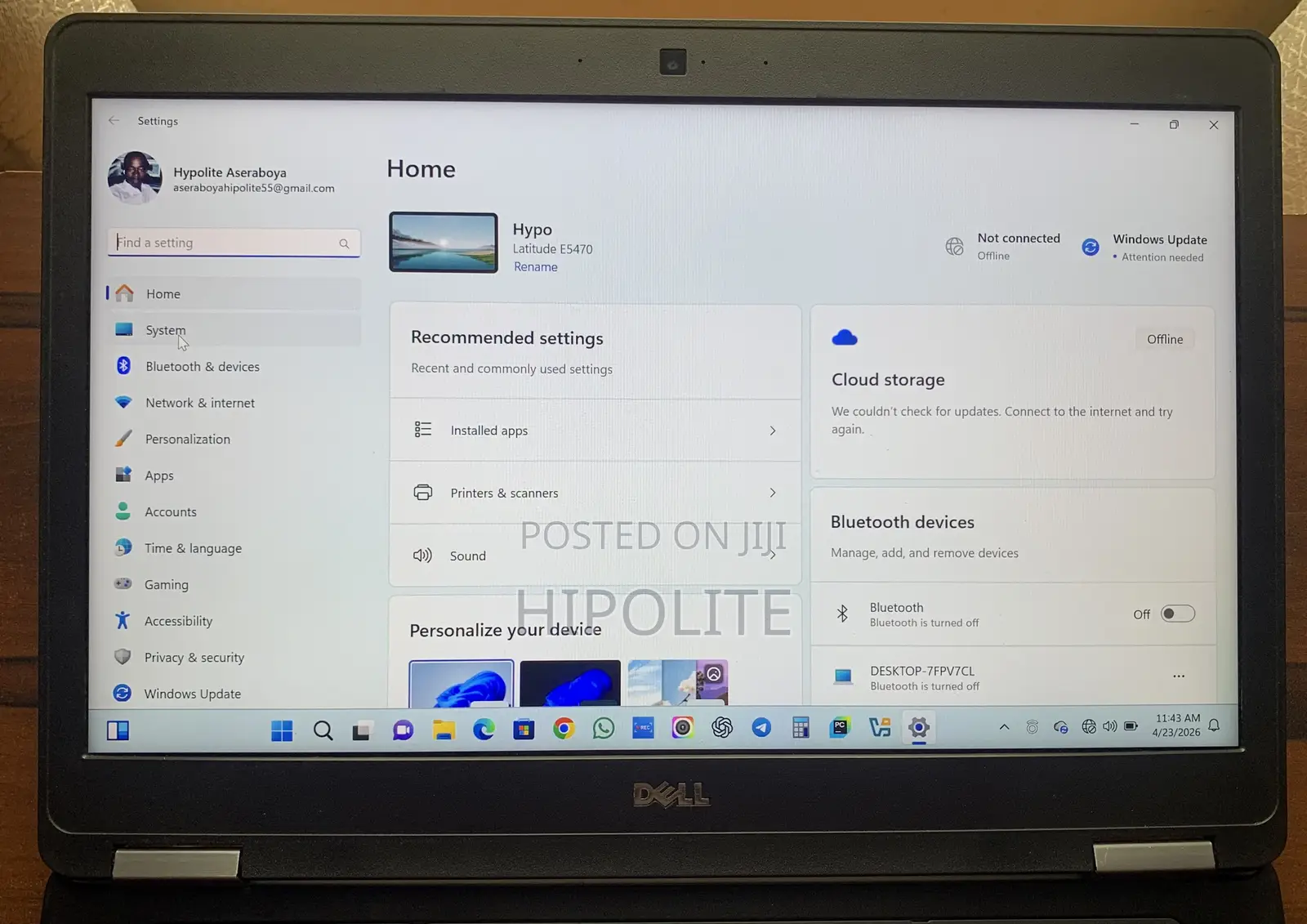 Laptop Dell Latitude E5440 8GB Intel Core i5 SSD 256GB