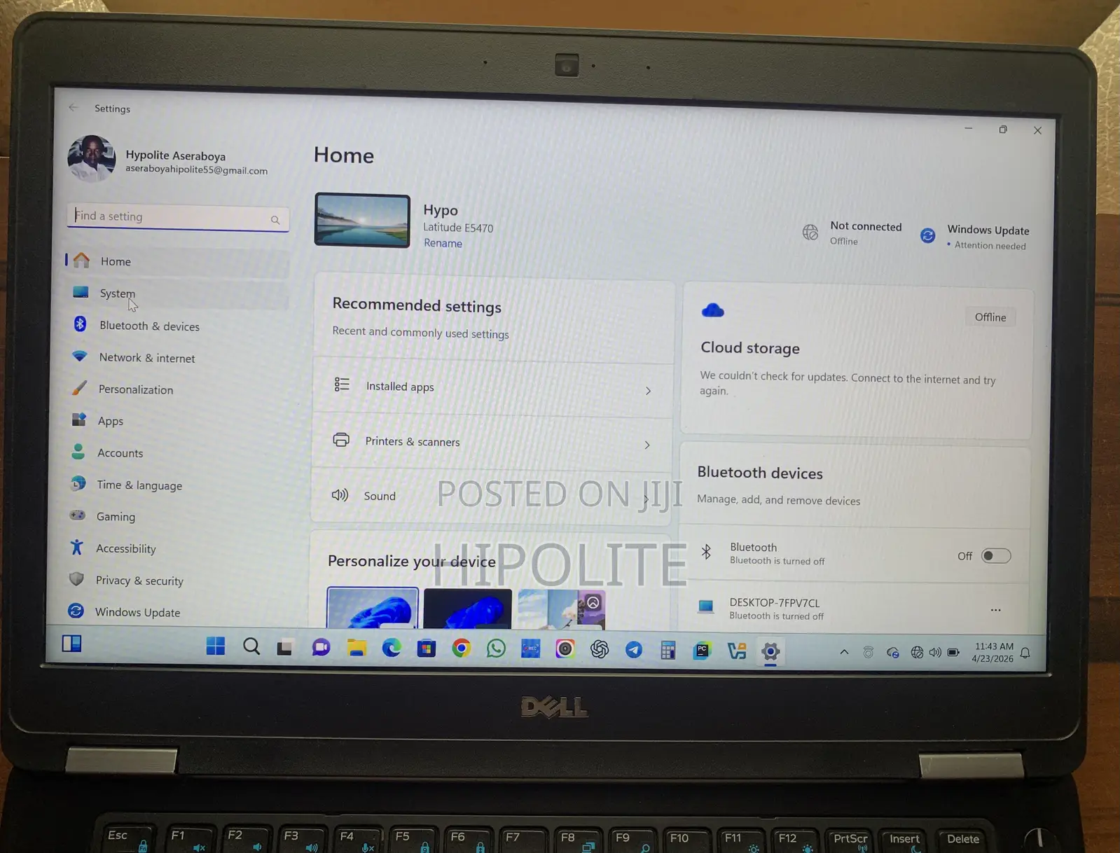 Laptop Dell Latitude E5440 8GB Intel Core i5 SSD 256GB