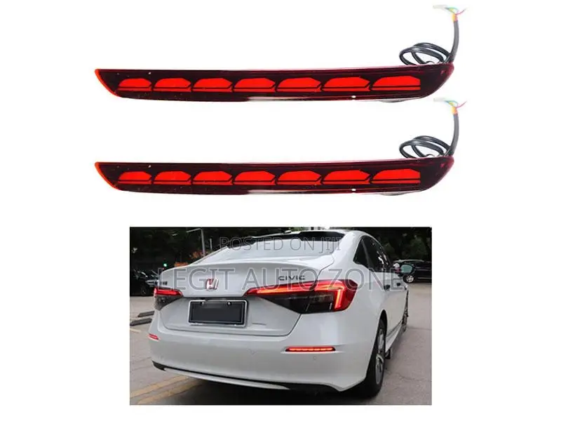 Honda Civic 2022,2023,2024, Back Bumper Reflector Led Available