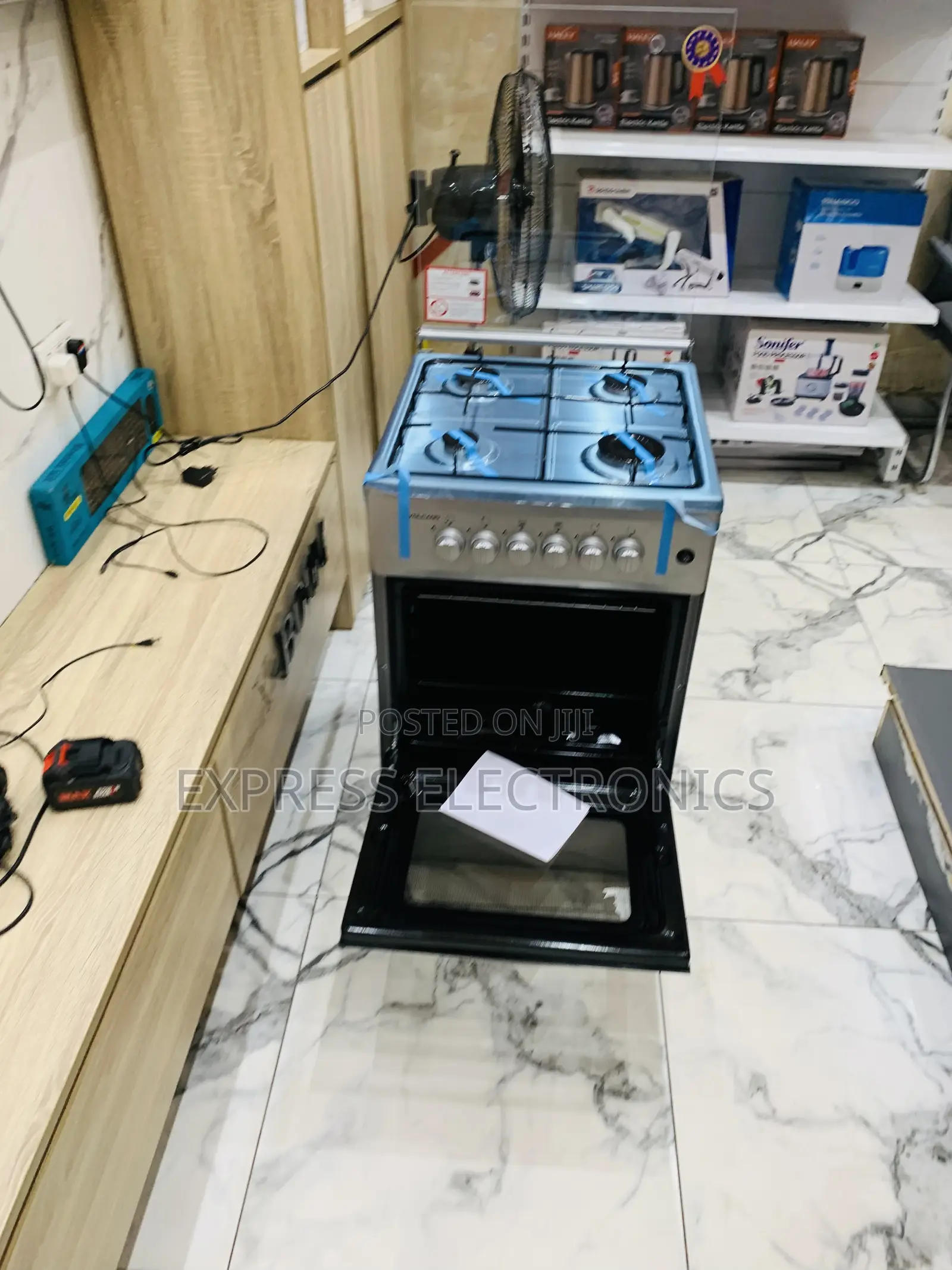 4burger All Gas Cooker Oven Sliver 50/50