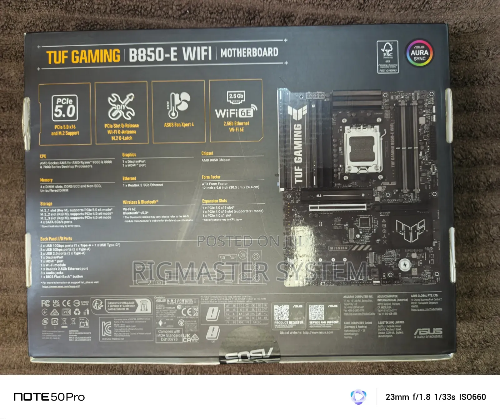 7800x3d / Asus Tuf Motherboard / Ddr5 RGB Memory Combo
