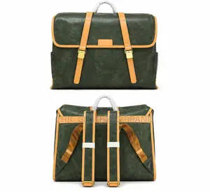 Premium Leather Office Briefcase Laptop Bag Luxury Brown Business Bag