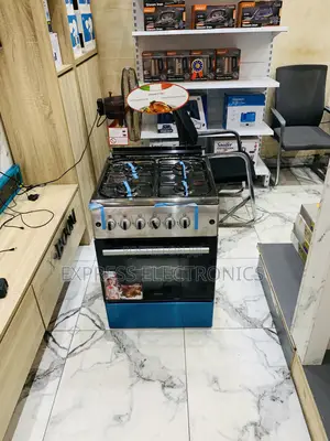 Lovely New Sleek Gas Cooker Oven Rotisserie Grill 60/60 4burner