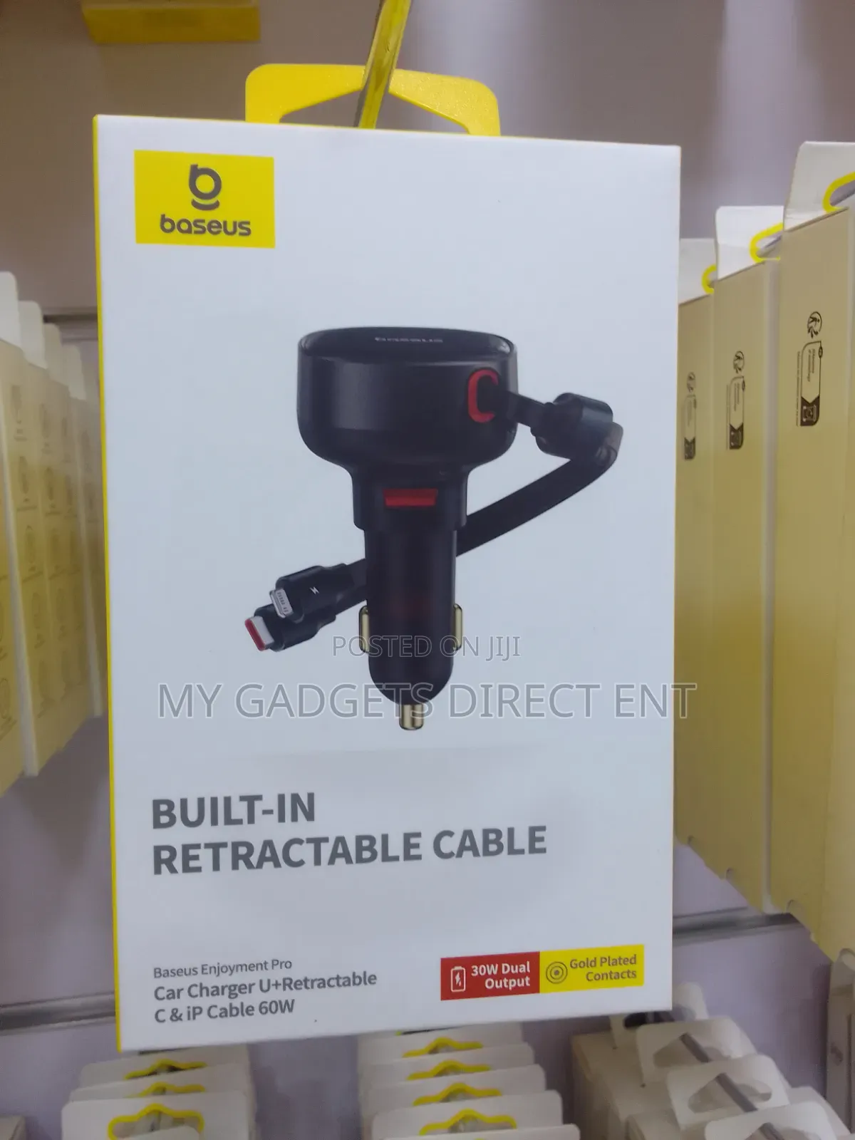 Enjoyment Pro Car Charger 1u + C Ip Cable 60w