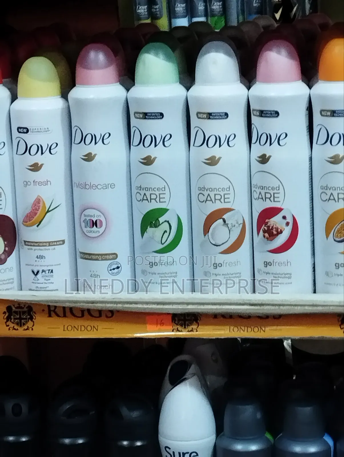 Dove /Sure Confident/Nivea /Right Guard / Riggs Deo Spray