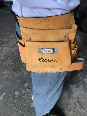 Suede Leather Tool Waist Bag