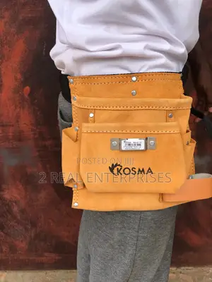 Suede Leather Tool Waist Bag