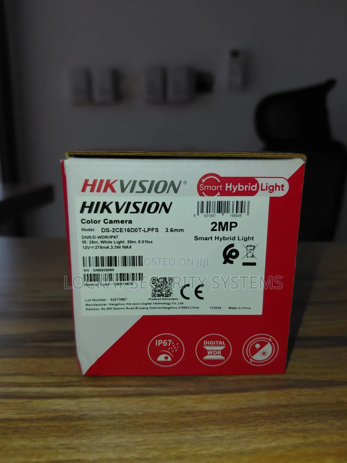 Hikvision 2mp Smart Hybrid Light Audio Fixed Bullet Ds-2ce16d0t-LPFS