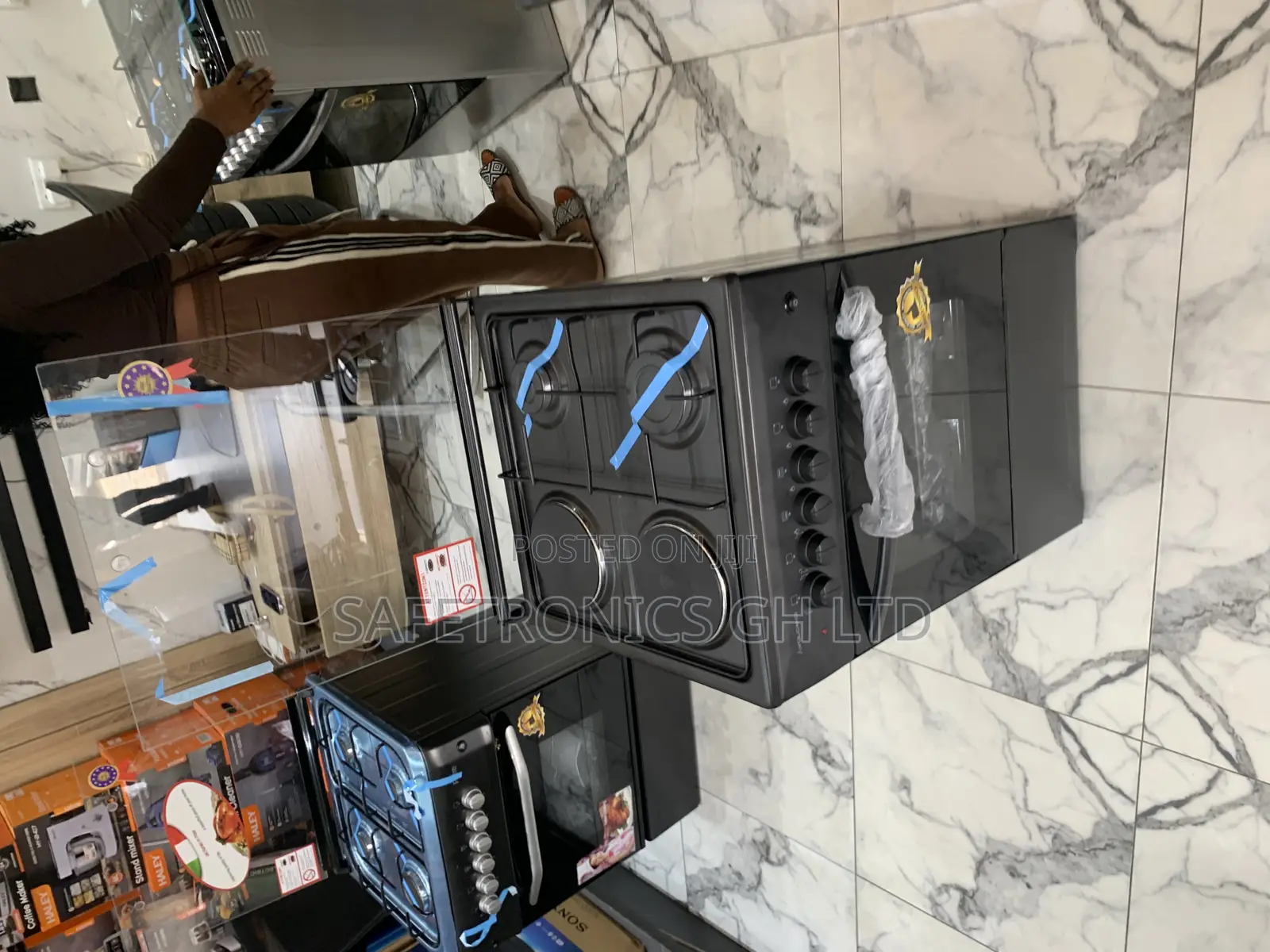 Original Volcano 2 Gas + 2 Electric Cooker 50x50