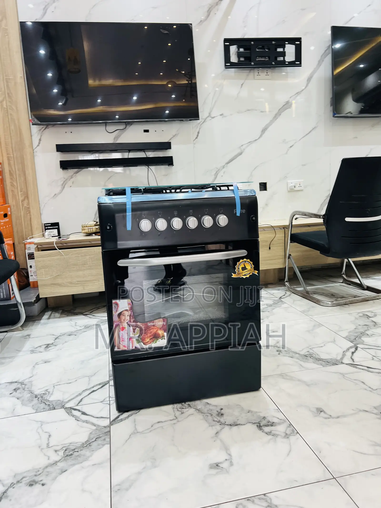 Extremely Quality Ferre 60x60 4 Gas Burner With Oven Grill 