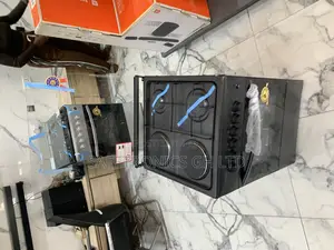 Best Efficiency 50x50 Volcano 2 Gas + 2 Electric Cooker Black