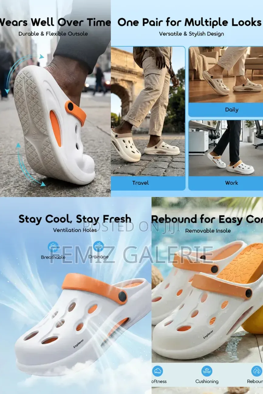 Oraimo Guardwalk Cloud-Soft Thick Sole Holes Shoes