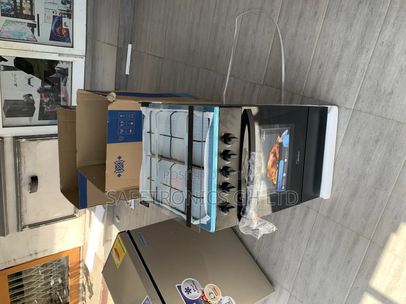 Newly Virtual Midea 4 Burner Gas Cooker Oven With Grill