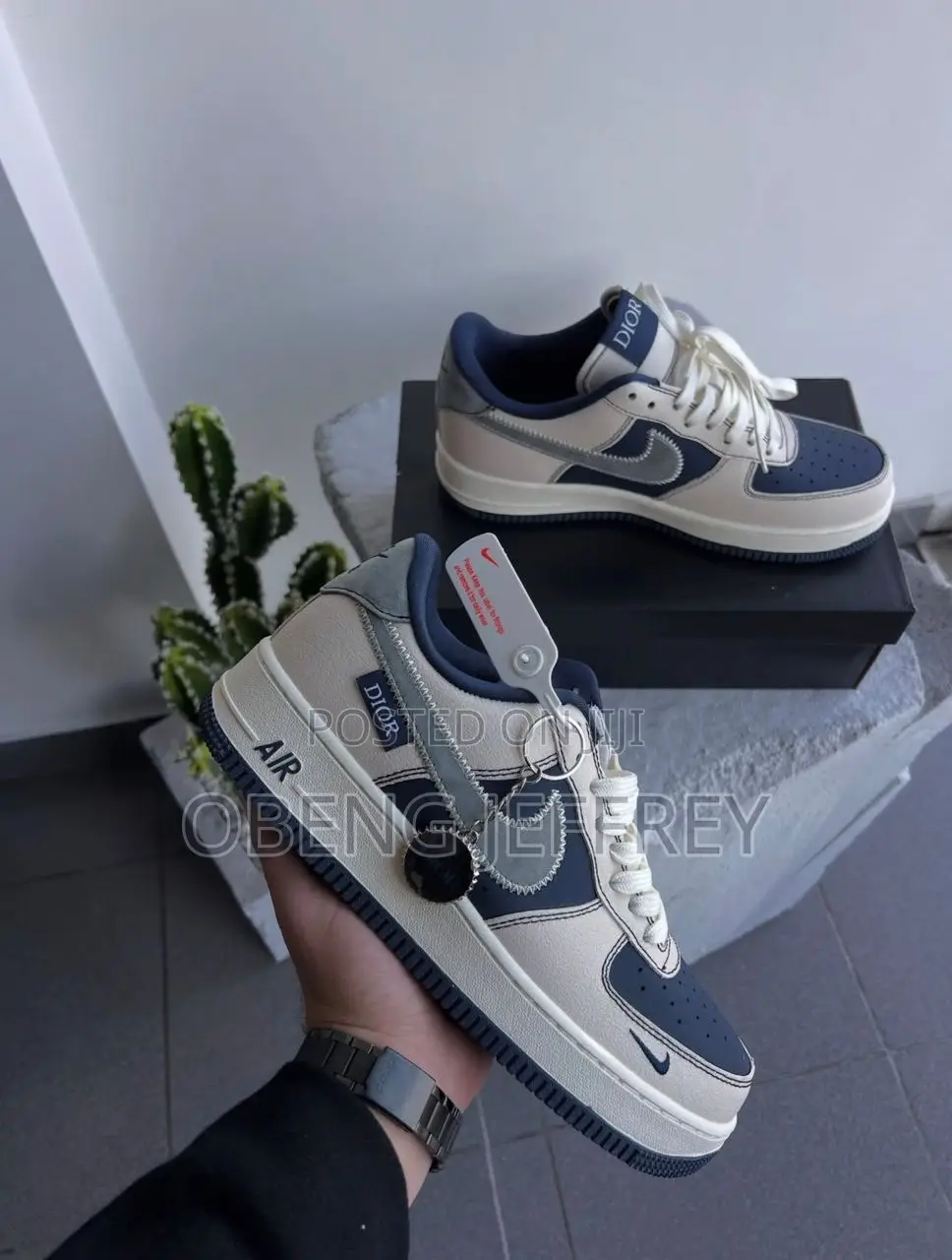 Original Dior Airforce Low Navy/White