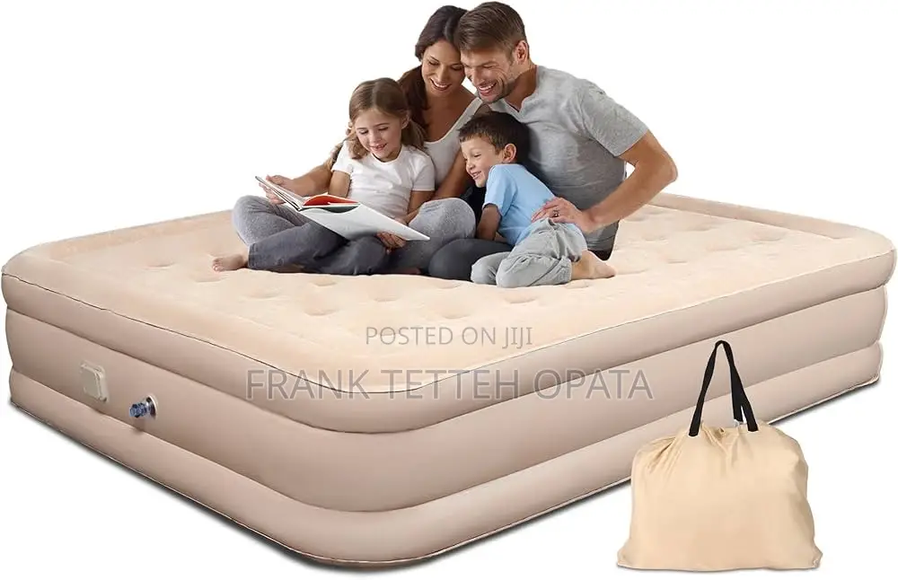 Queen Inflatable Mattress With Free Electric Pump With Pillow