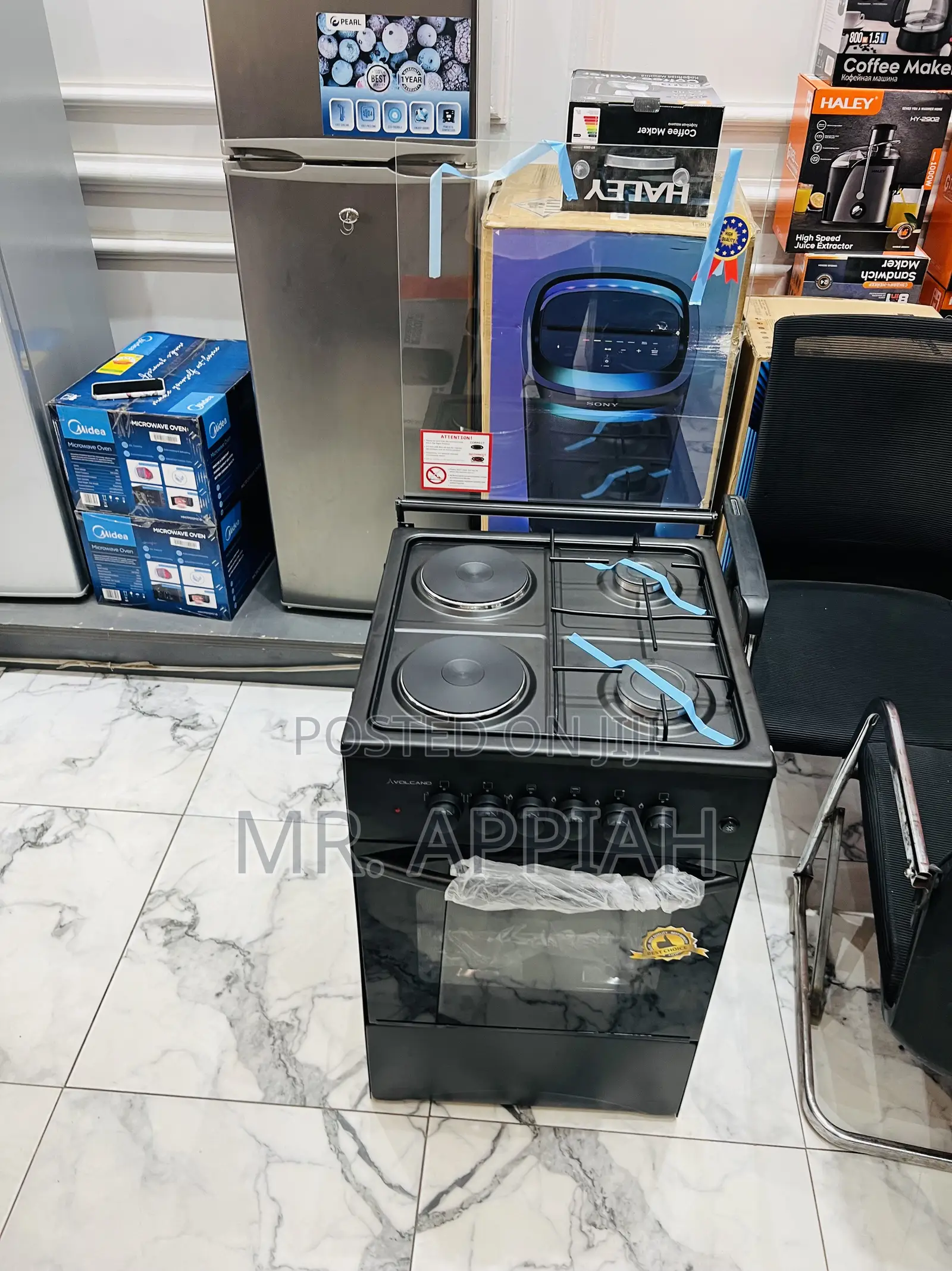 Order Durable Volcano 2 Gas With 2 Electric Burner(Black) 