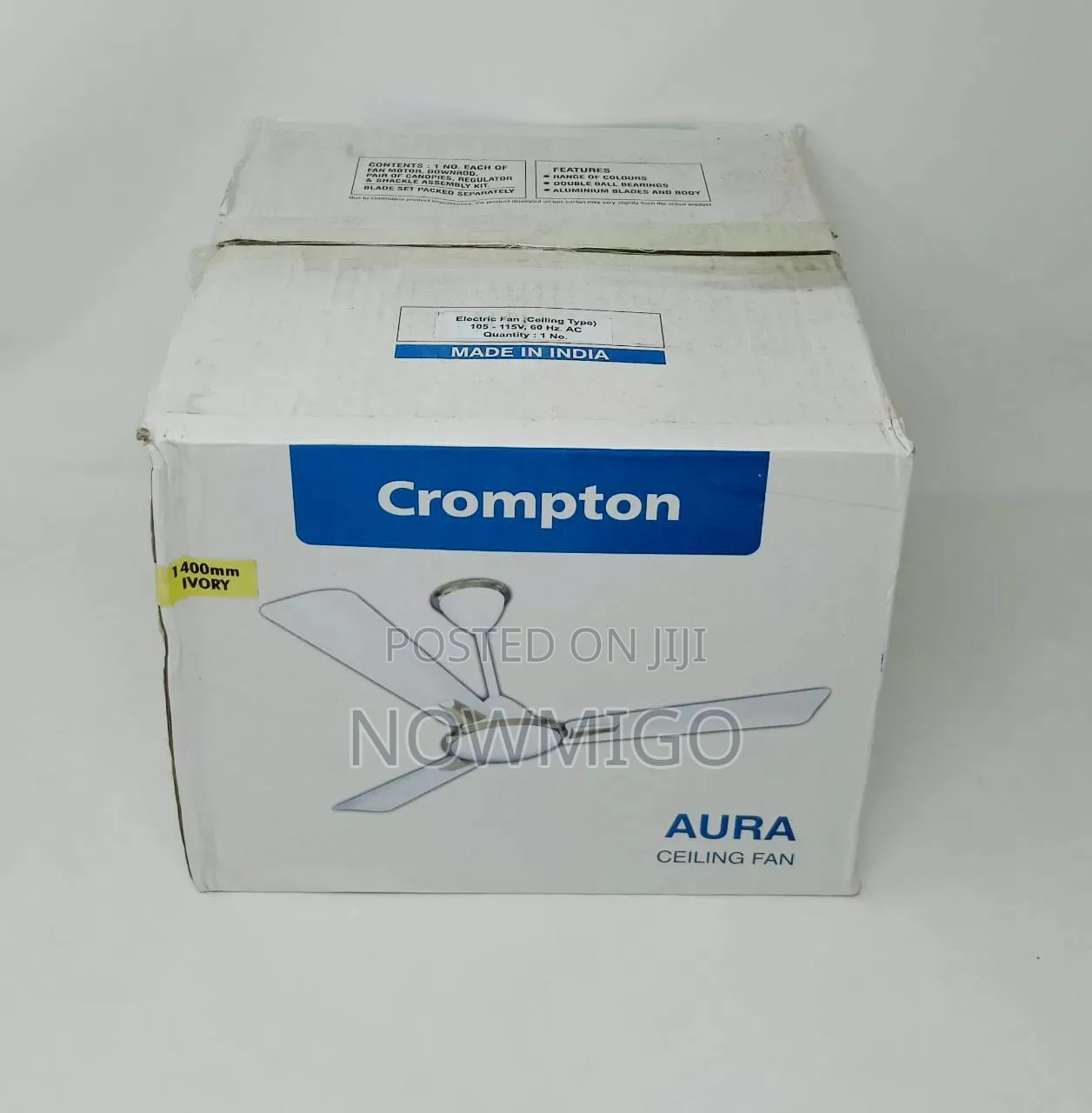 Crompton Aura and Silent-Pro Celling Fan