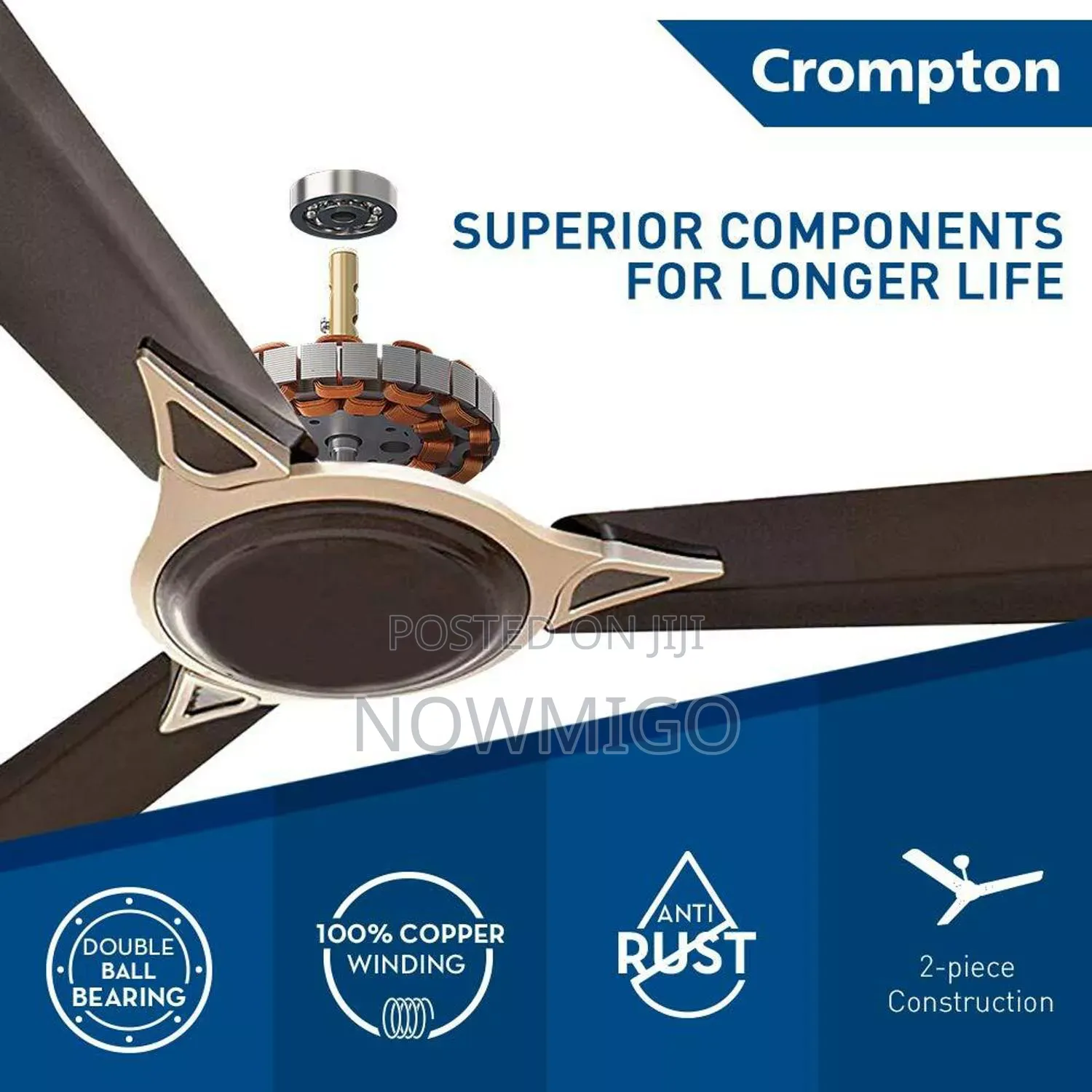 Crompton Aura and Silent-Pro Celling Fan